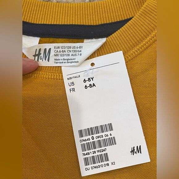 NWT H&M Color Blocked Sweatshirt Boy Size 6 - 8 years - Picture 3 of 4